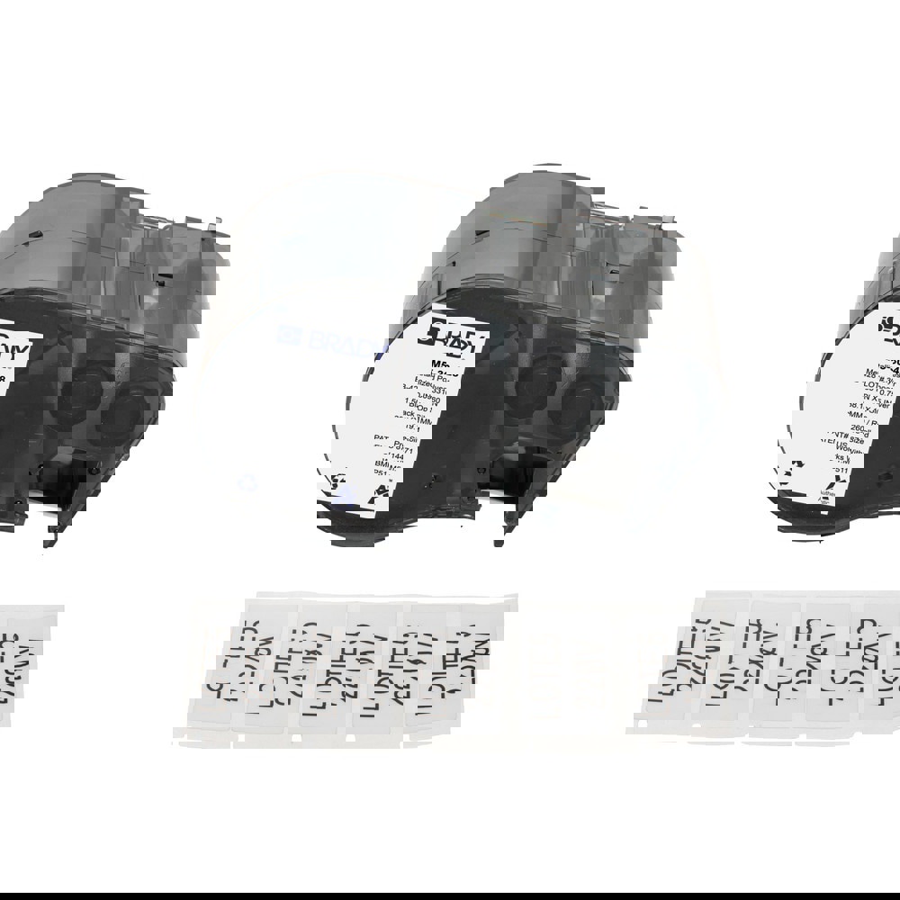 Labels, Ribbons & Tapes; Application: Label Printer Cartridge ; Type: Label Printer Cartridge ; Color Family: Gray ; Color: Black on Light Gray ; Number Of Labels Per Roll: 260 ; For Use With: BMP51; BMP53; M511